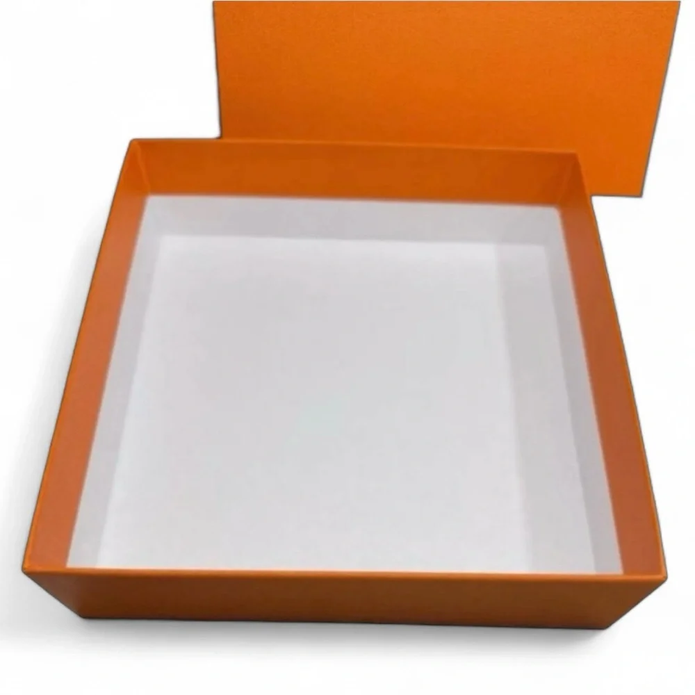 Hermès Orange Gift Box – 7.5” Square – Pristine Collector Packaging